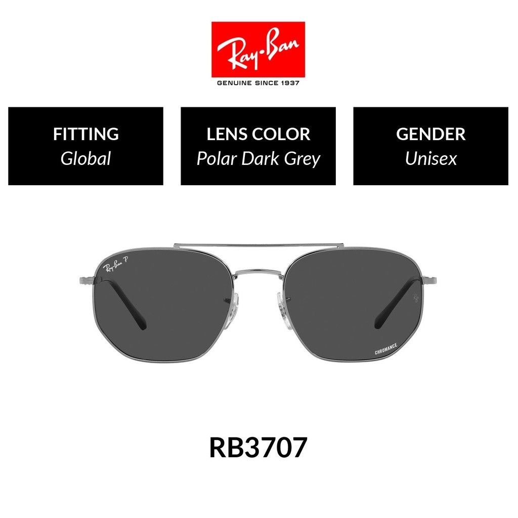 RAY-BAN - POLARIZED - RB3707 004/K8 - Sunglasess แว่นกันแดด
