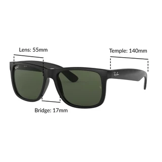 Ray-Ban Justin - RB4165F 601/71 size 55 -sunglasses แว่นกันแดด