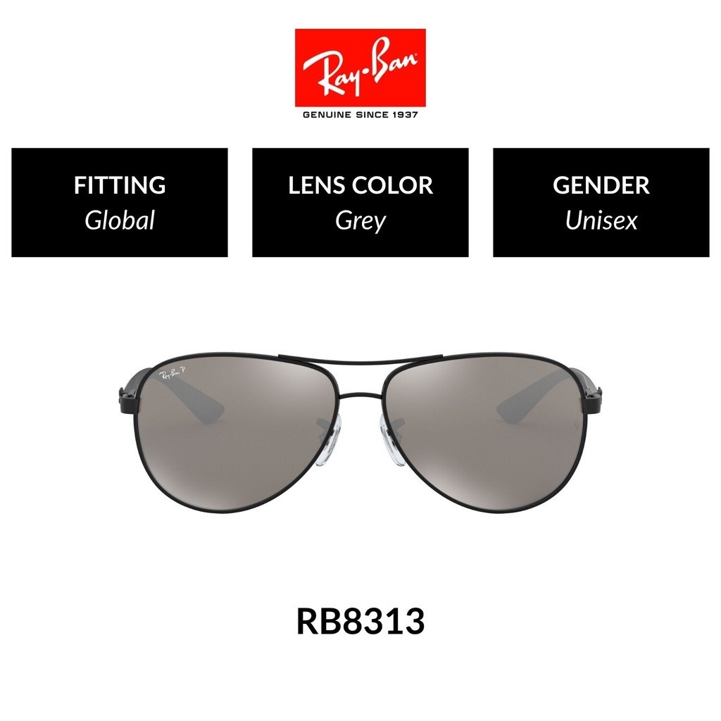Ray-Ban Polarized - RB8313 002/K7  size 61 แว่นตากันแดด