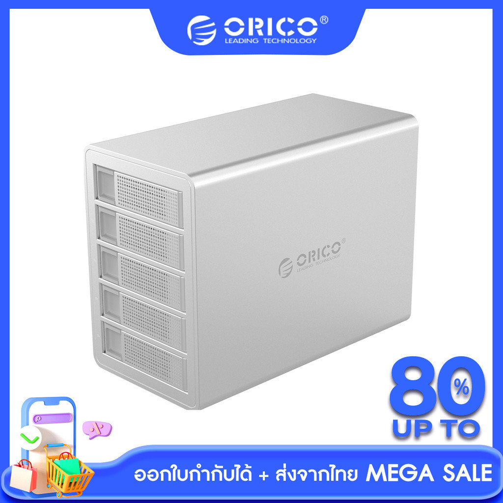 [ส่งจากไทย-ออกใบกำกับได้] ORICO 3549 3559 35 Series กล่องอ่านฮาร์ดดิสก์ 4-5 bays HDD Enclosure US3.0 HDD Enclosure