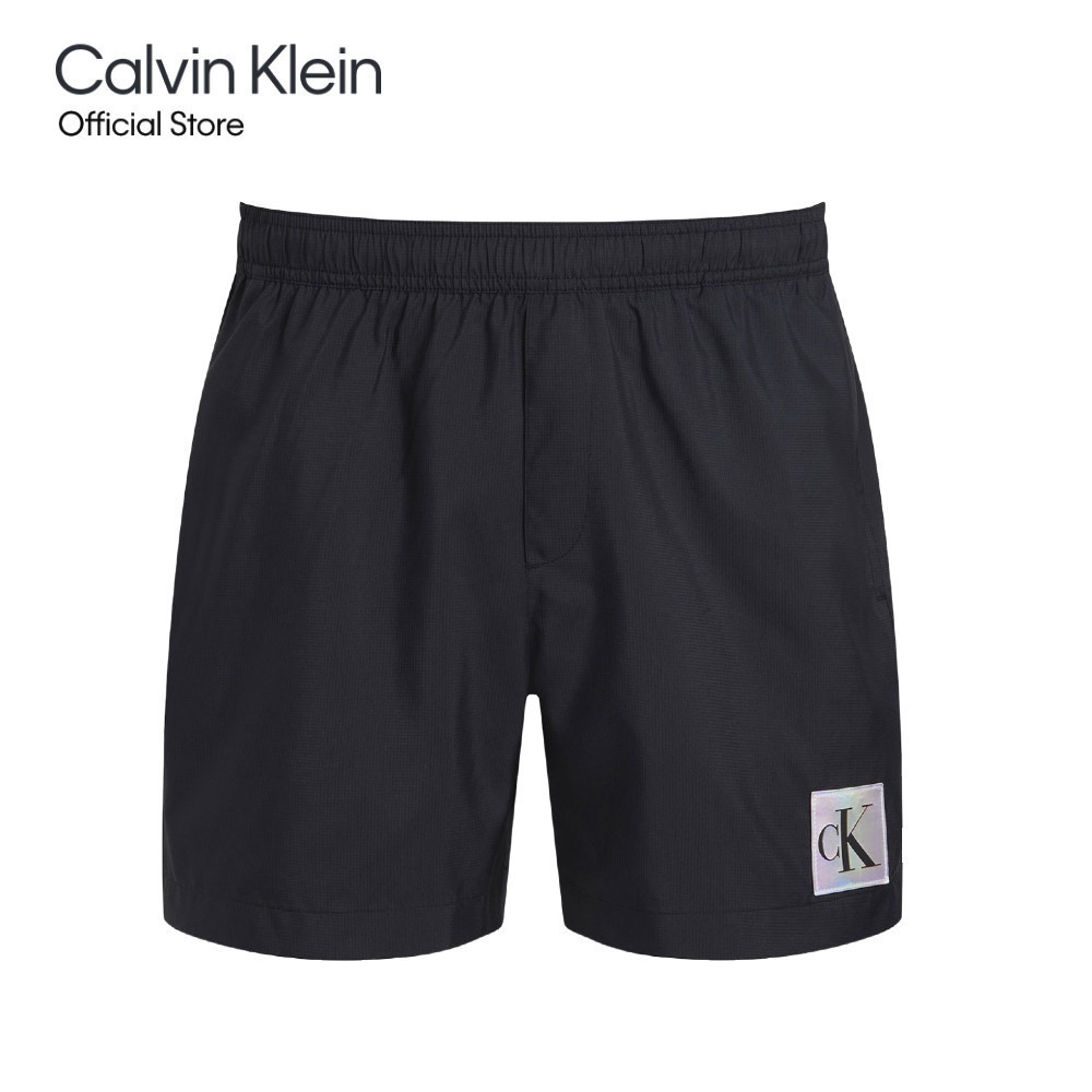 CALVIN KLEIN กางเกงว่ายน้ำผู้ชาย Ck Festive รุ่น KM00909 BEH - สีดำ