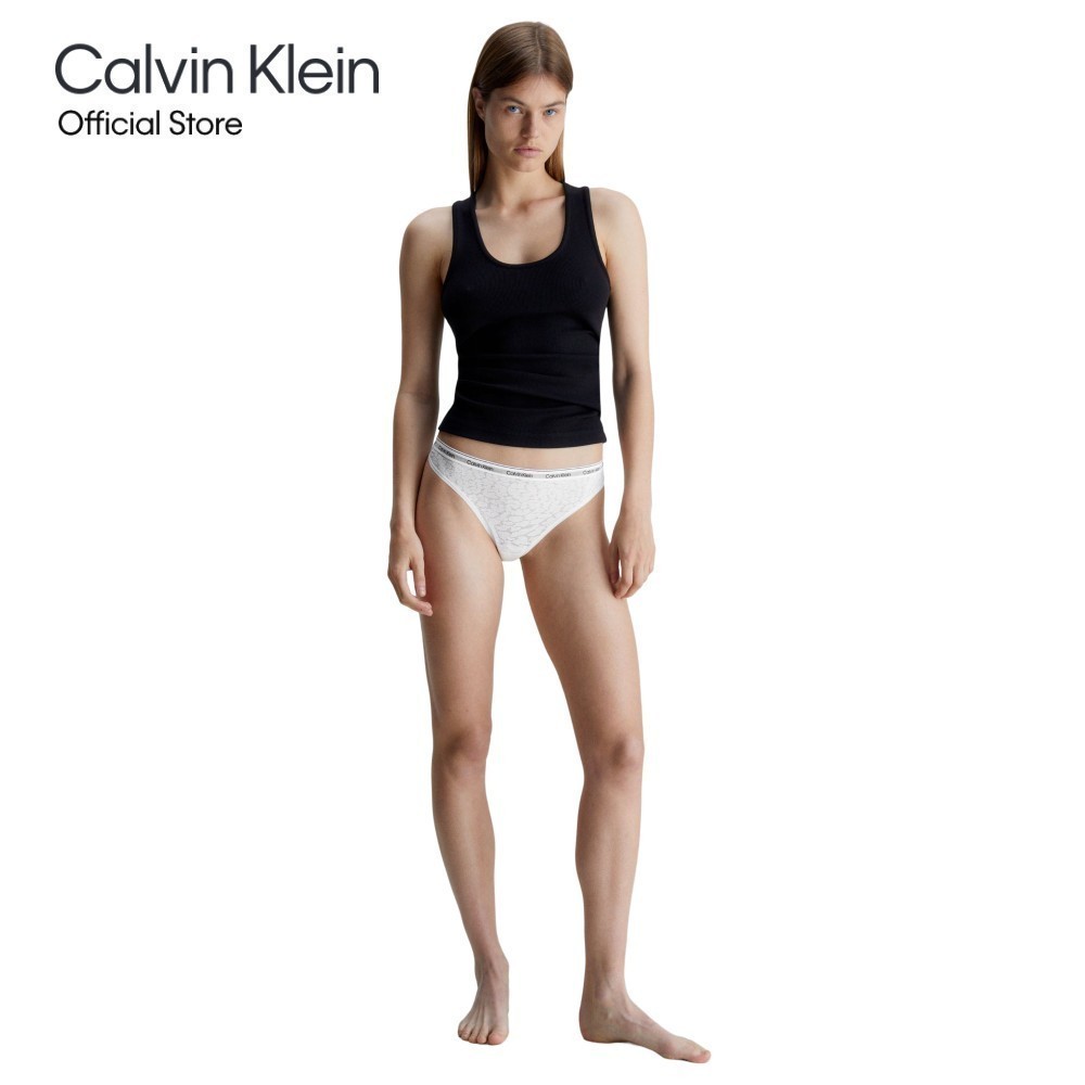 CALVIN KLEIN กางเกงชั้นในผู้หญิง CK Modern Lace รุ่น QD5051 100 - สีขาว