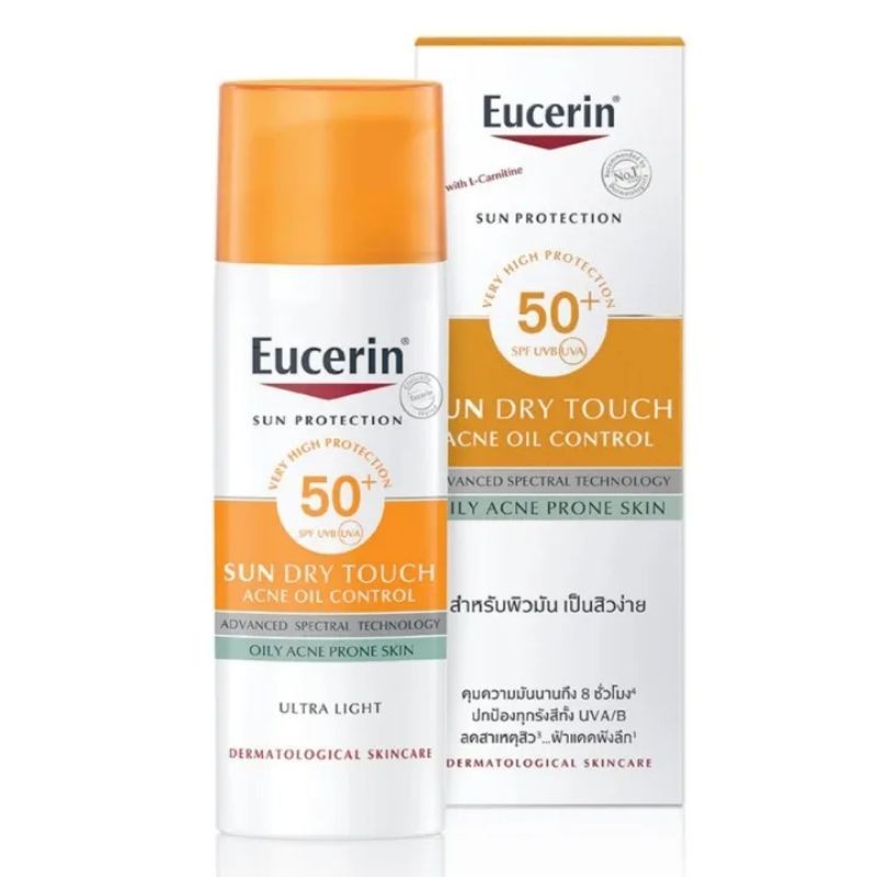 Eucerin ยูเซอริน ครีมกันแดด ซันดูรายทัช แอคเน่ ออย 50มล. กันแดด