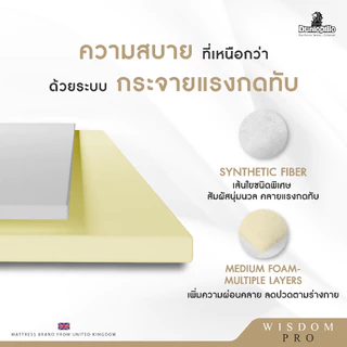 Dunlopillo ที่นอนสปริงยางพาราแท้ธรรมชาติ รุ่น Wisdom Pro หนา 9 นิ้ว ส่งฟรี