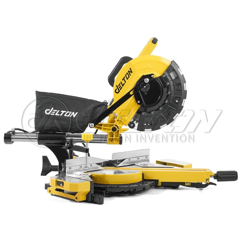DELTON แท่นตัดองศาสไลด์ 10 นิ้ว 2,500 วัตต์ รุ่นท๊อป GX-955U มอเตอร์ทองแดงแท้ 100% ฟรี ใบเลื่อยตัดไม้ 10 นิ้ว 60 ฟัน 1ใบ
