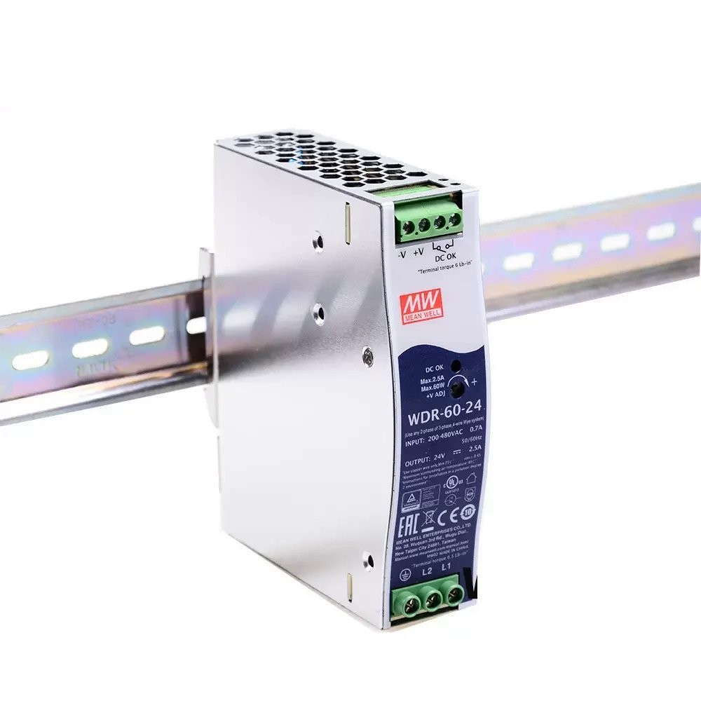 MEAN WELL WDR-60 SwitChing Power Supply 24V/12V/5V/48V Guide Rail 60W