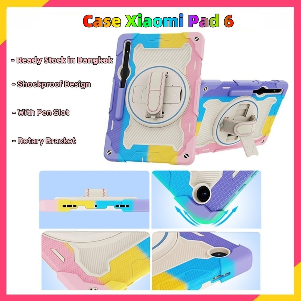 【พร้อมส่ง】เคส xiaomi pad 6 5g ป้องกันการกระแทก ป้องกันฝน เคส mi pad 6 5g มีร่องปากกา ส่งมาจากกรุงเทพฯ case xiaomi pad 6
