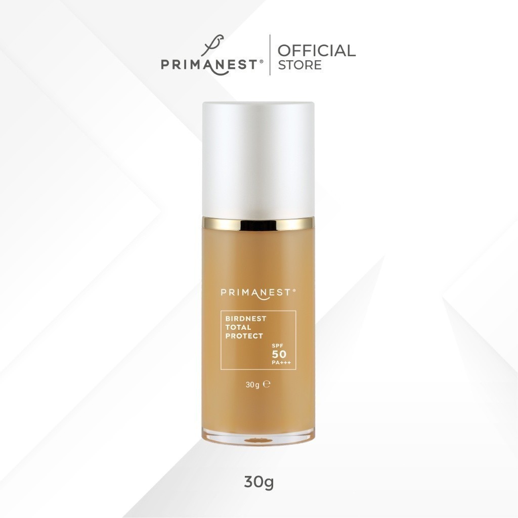 PrimaNest Birdnest Total Protect SPF50 PA+++ 30 g พรีมาเนสท์ ครีมกันแดดผสมรองพื้น