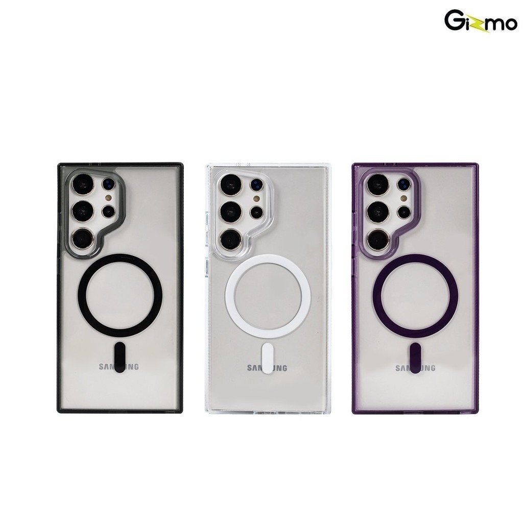 Gizmo case เคส รุ่น Defense Crystal mag case เคสสำหรับชาร์จ เคสใส TPU-GEL รุ่น S24 ultra