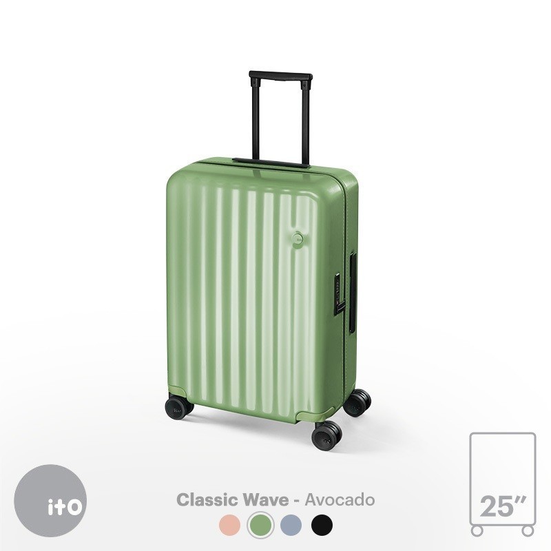 ITO Wave 25 นิ้ว - กระเป๋าเดินทาง 25 นิ้ว Hard Case Luggage น้ำหนักเบา ระบบล็อกใส่รหัส มาตรฐาน TSA (suitcase 25 ล้อลาก)