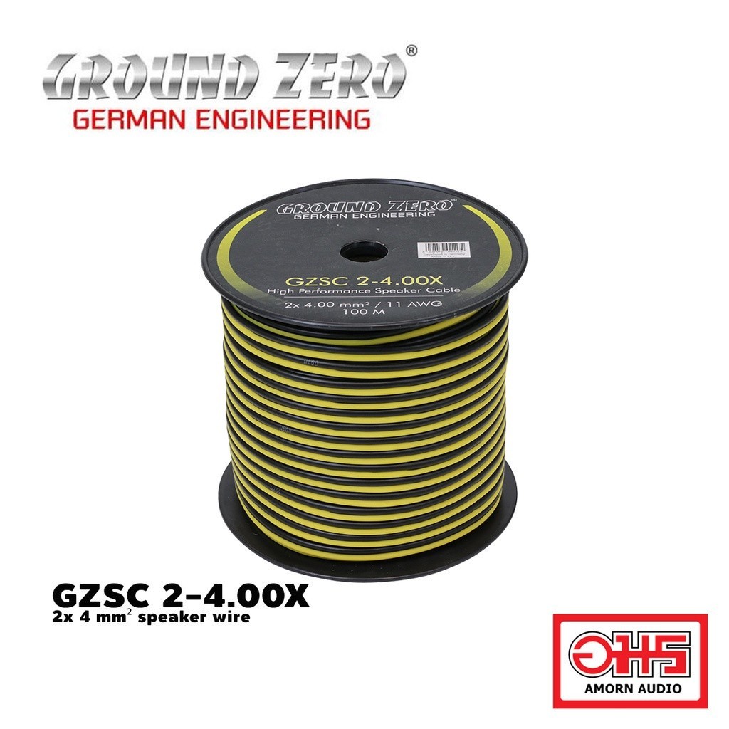 GROUND ZERO สายลำโพง GZSC 2-4.00X 2x 4 mm² speaker wire AMORNAUDIO