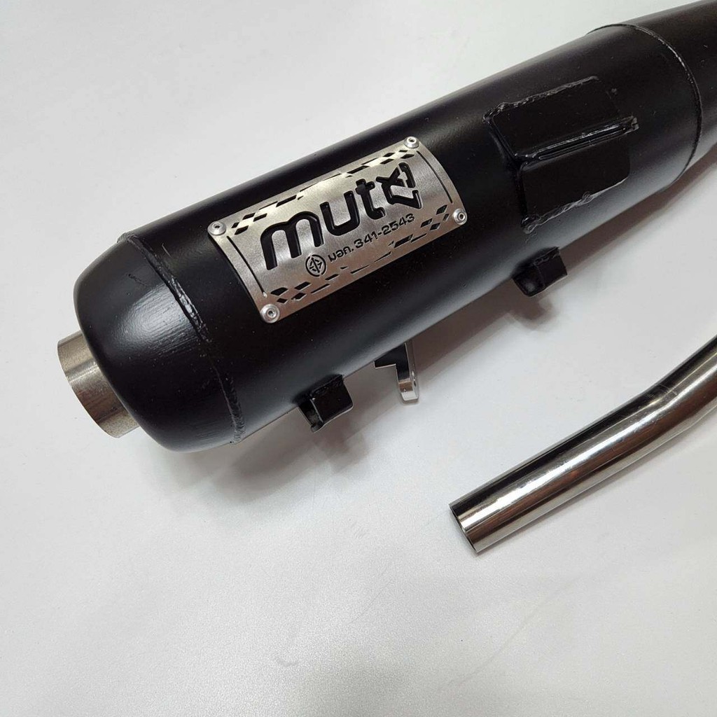 MUTE ป้ายสแตนเลส ท่อผ่า ผ่าหมก เวฟ110i 2014-2020 *****มี มอก.***** เสียงเหมือนท่อชาญสปีด ใส่ลูกเดิม-ลูก54