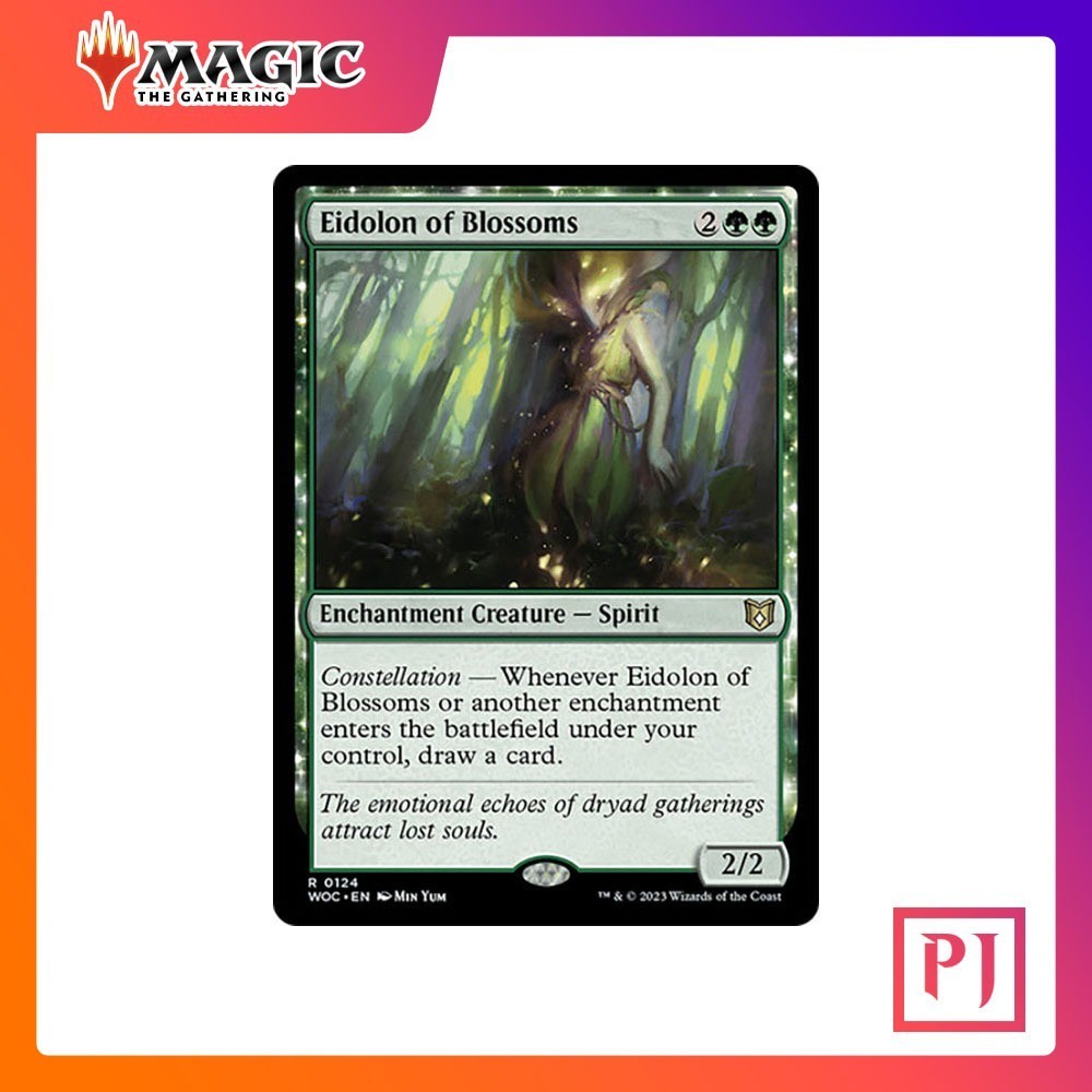[MTG] Eidolon of Blossoms [WOC] [GREEN] [RARE] [NORMAL] [ENG] (การ์ดเมจิค / Magic the Gathering)