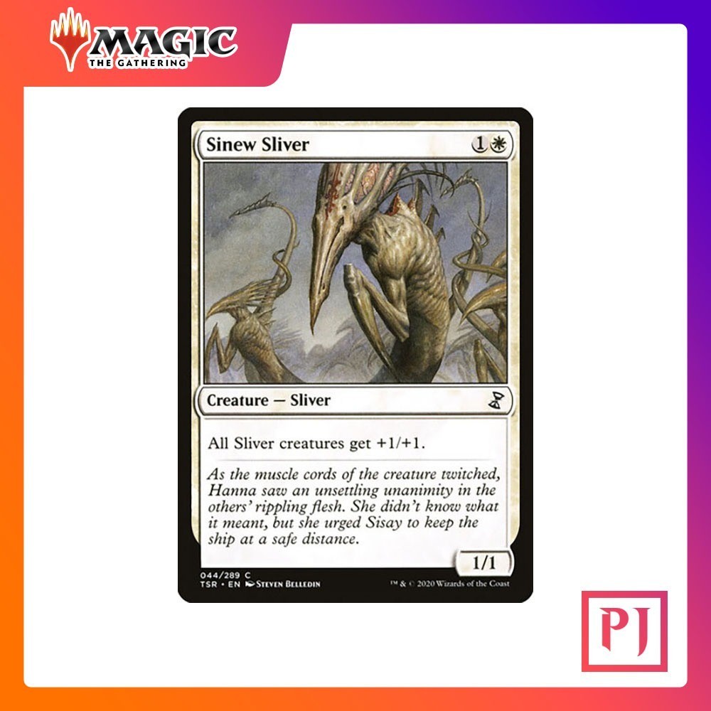 [MTG] Sinew Sliver [TSR] [WHITE] [COMMON] [NORMAL] [ENG] (การ์ดเมจิค / Magic the Gathering)