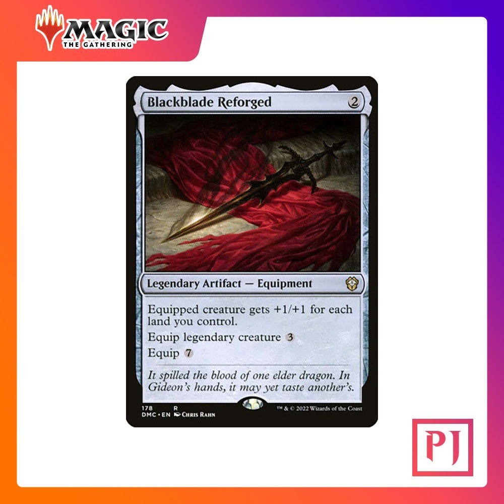 [MTG] Blackblade Reforged [DMC] [ARTIFACT] [RARE] [NORMAL] [ENG] (การ์ดเมจิค / Magic the Gathering)