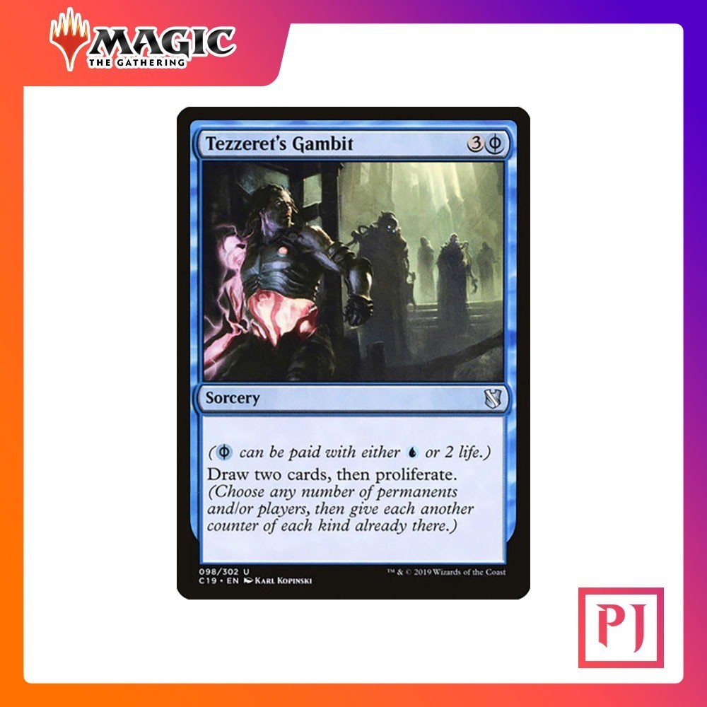 [MTG] Tezzeret's Gambit [NCC] [BLUE] [UNCOM] [NORMAL] [ENG] (การ์ดเมจิค / Magic the Gathering)