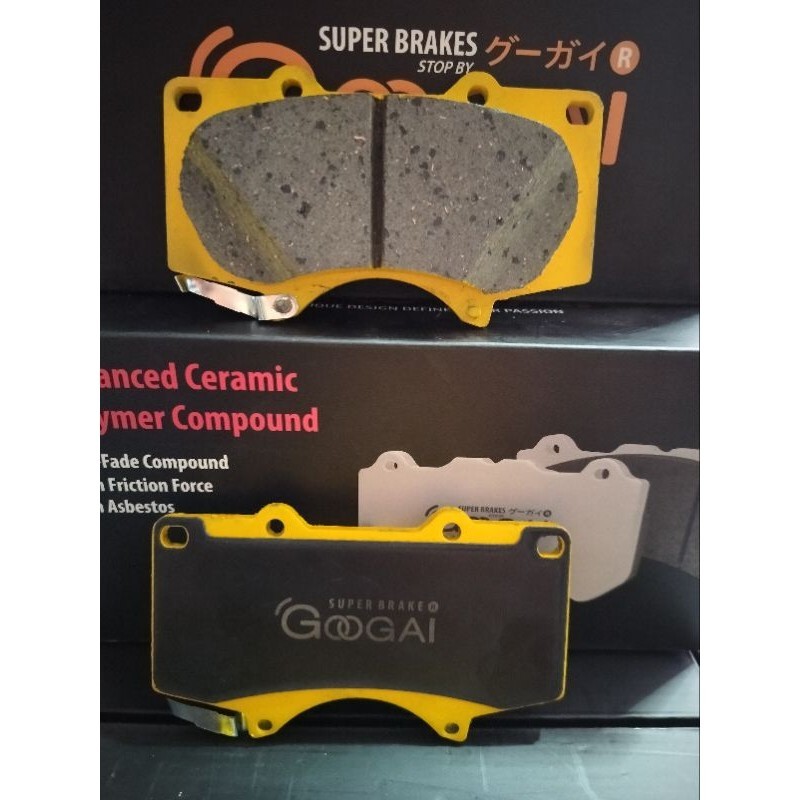 ผ้าเบรคหน้า GooGai KIRIN 650cc all new fortuner ปี-15-23 /REVO ตัวสูงปี-16-23