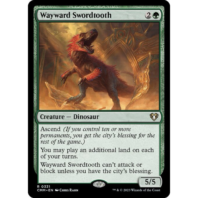 [ Commander Masters] - [CMM] - [Wayward Swordtooth] - (R) - [2023]