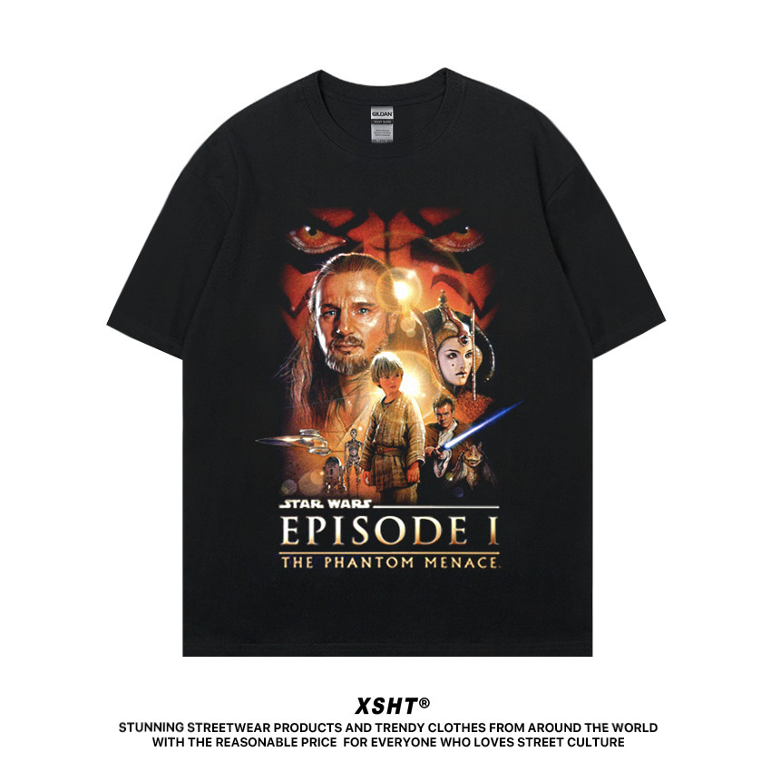 🔥พร้อมส่ง🔥 เสื้อ Star Wars Episode 1 - The Phantom Menace (1999) Tee - Black (สีดำ) by XSHT