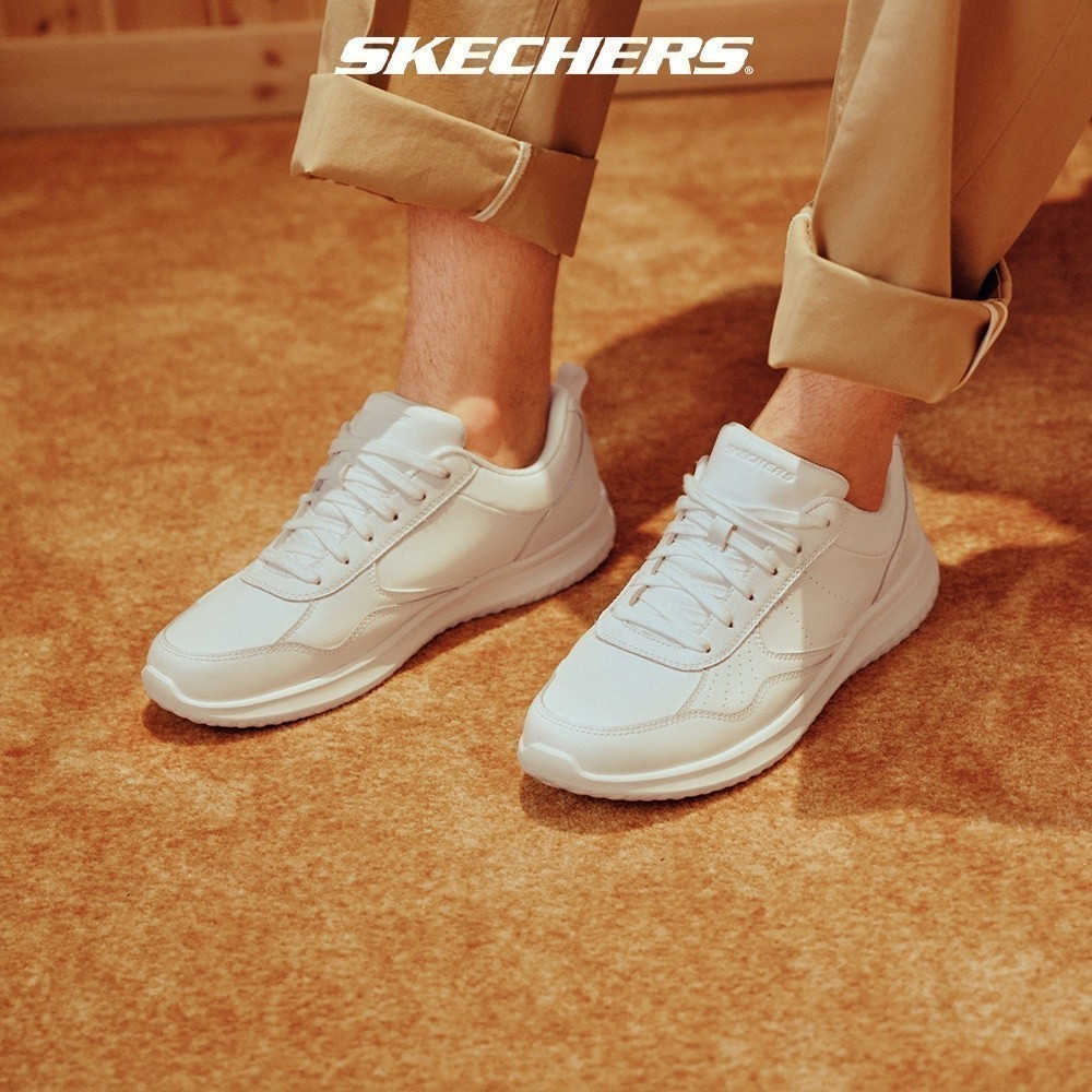 Skechers สเก็ตเชอร์ส รองเท้า ผู้ชาย Usa Street Wear Delson Shoes - 210835-WHT