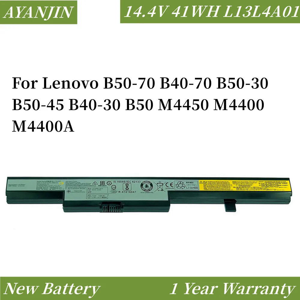 14.4โวลต์48WH 2800มิลลิแอมป์ชั่วโมง L13L4A01สำหรับ Lenovo B50-70 B40-70 B50-30 L13S4A01 B50 N40 N40-70แล็ปท็อปแบตเตอรี่