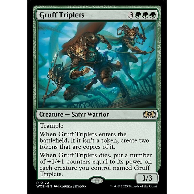 [Wilds of Eldraine] - [WOE] - (R) -[Gruff Triplets] -  [2023]