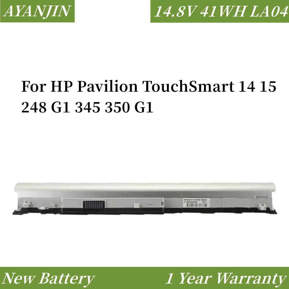 LA0DF 14.8V 41WH แบตเตอรี่แล็ปท็อปสำหรับ HP Pavilion TouchSmart 14 15 248 G1 345 350 G1 LA04 HSTNN-D