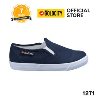 GOLDCITY รองเท้าสลิปออน UNISEX พื้นยางพารา กันลื่น ใส่สบาย ใส่ได้ทุกวัน (37-45) รุ่น 1271