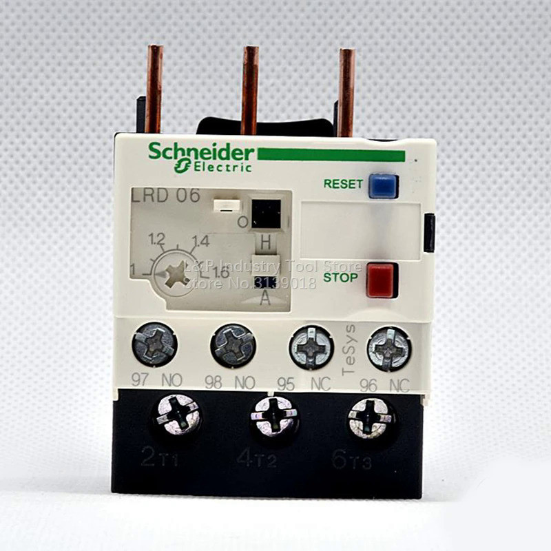 100% ใหม่เดิมชไนเดอ LRD06C คอนแทค LR-D06C 1-1.6A ความร้อนเกินรีเลย์สำหรับ LC1D คอนแทค