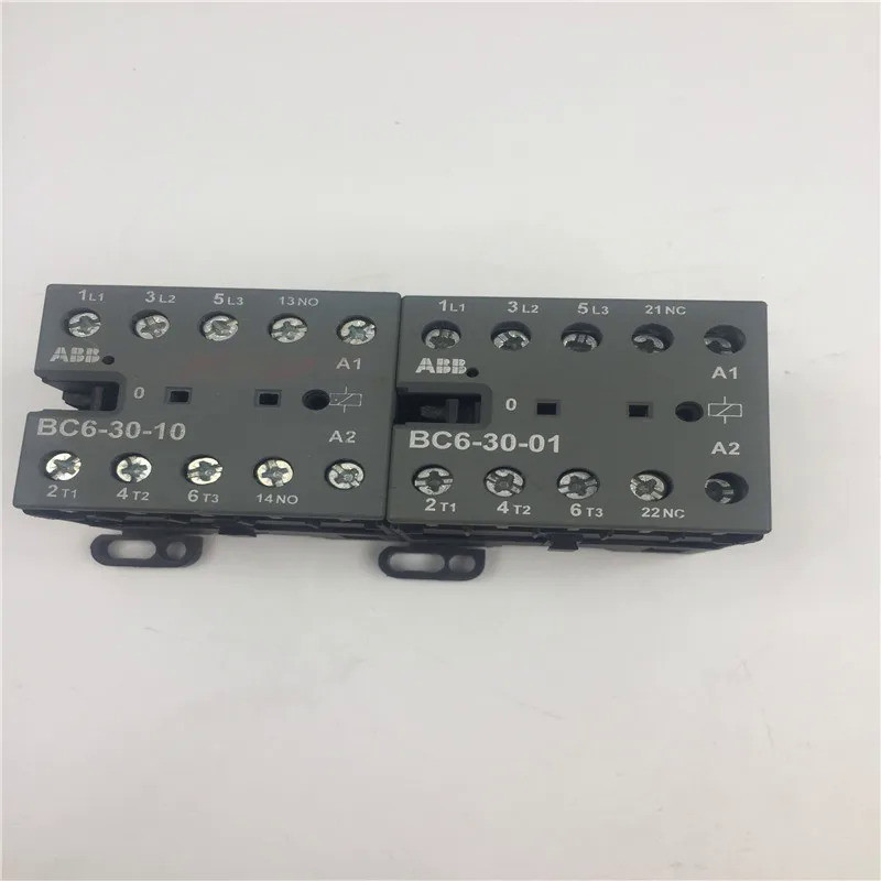 ABB BC6 3ขั้ว Mini คอนแทคเตอร์ DC ดำเนินการ BC6-30-10 BC6-30-01