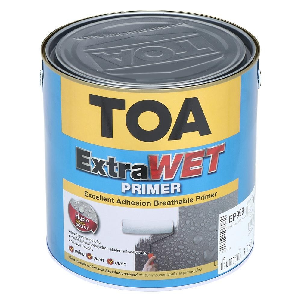 TOA สีรองพื้นทนชื้นสูงปูนเก่า/ใหม่ Extra Wet Primer EP999 White (กล)