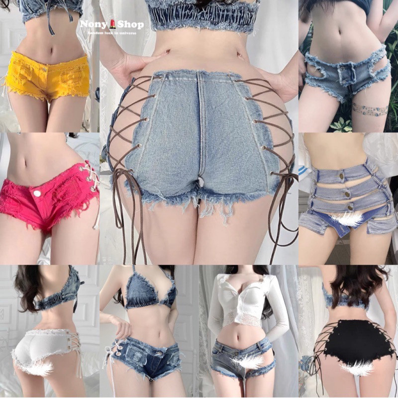 กางเกงยีนส์แฟชั่น กางเกงยีนส์ขาสั้น ใส่สงกรานต์ RT YY001 พร้อมส่งจากไทย