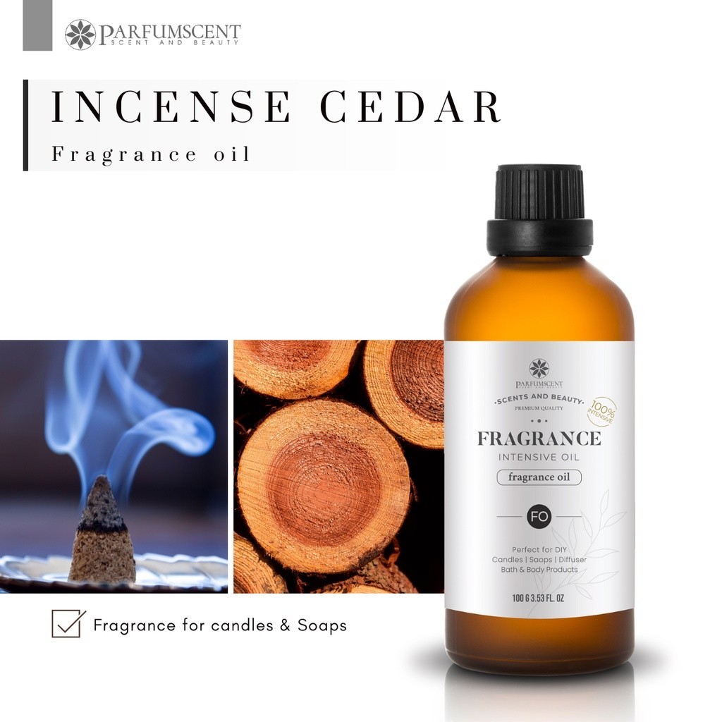 PARFUMSCENT หัวน้ำหอม Incense Cedar Fragrance Oil