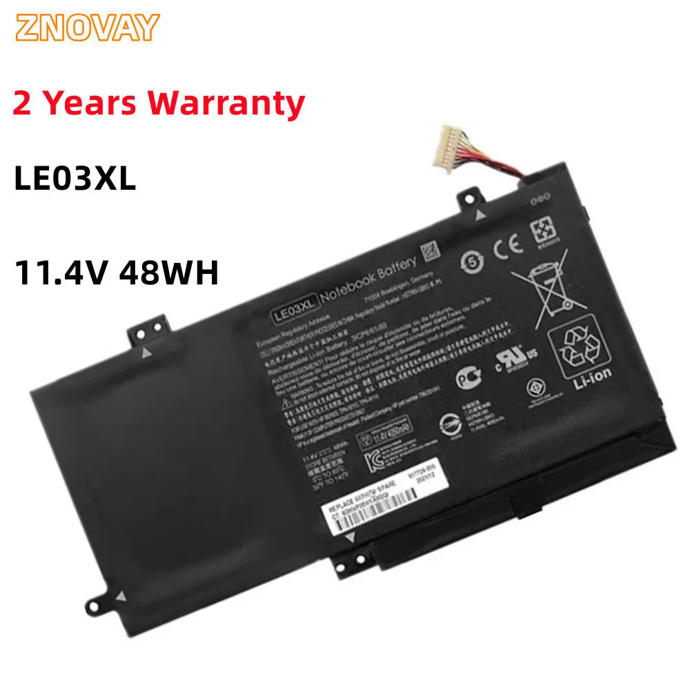 ZNOVAY 48WH LE03XL LE03 Battery For HP ENVY X360 M6-W102DX W102DX 796356-005 HSTNN-YB5Q HSTNN-UB60 H