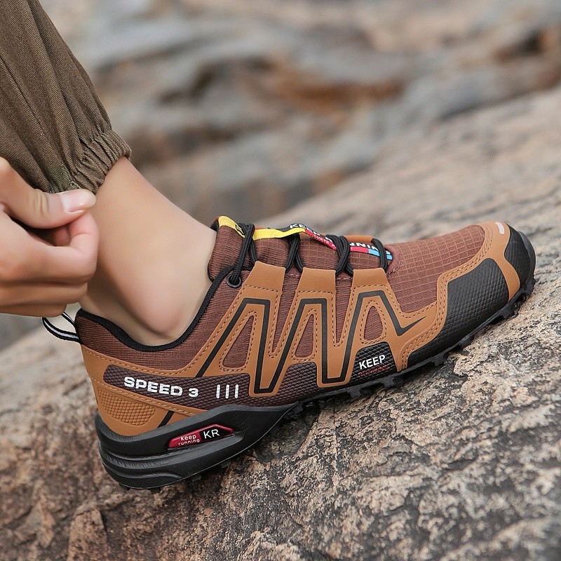 รองเท้ากีฬา รองเท้าเดินป่า กันลื่น ทนต่อการสึกหรอ พลัสไซซ์ สําหรับผู้ชาย - รูปที่ 6