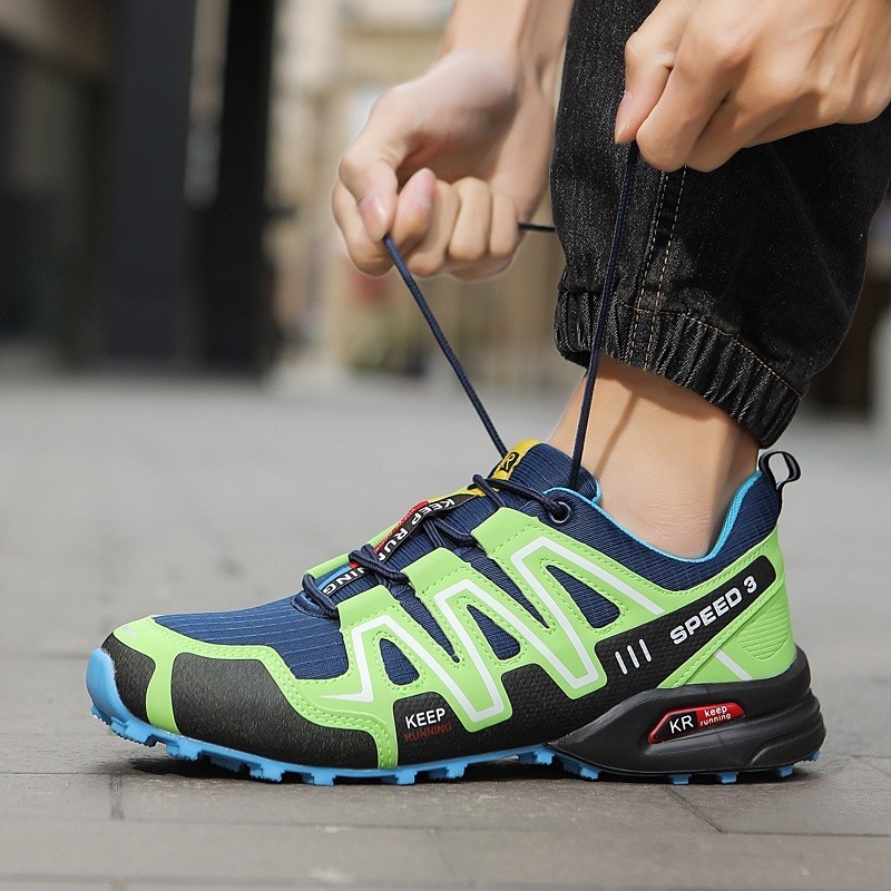รองเท้ากีฬา รองเท้าเดินป่า กันลื่น ทนต่อการสึกหรอ พลัสไซซ์ สําหรับผู้ชาย - รูปที่ 2