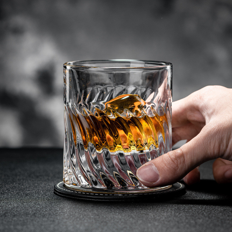 High-Grade Whiskey Shot Glass Wine Glass Thick-Soled Ice Hockey Cup Thickening Glass Classical Cup C
