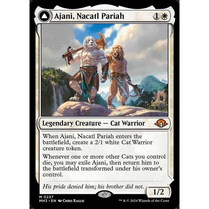 [Modern Horizons 3] - [MH3] - (M) -[Ajani, Nacatl Pariah // Ajani, Nacatl Avenger] -  [2024]