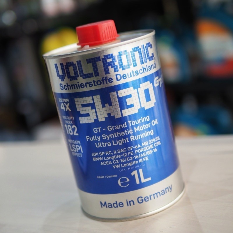 *แบรนด์ดังจากเยอรมนี Voltronic 5W30 GT น้ำมันเครื่องสังเคราะห์แท้ มาตราฐานสูง