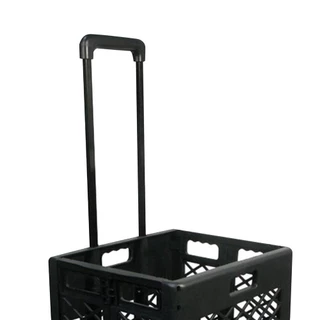 MATALL รถเข็นตะกร้าทรงสูงพับได้ JRWS-8B สีดำ จัดส่งโดย HomePro
