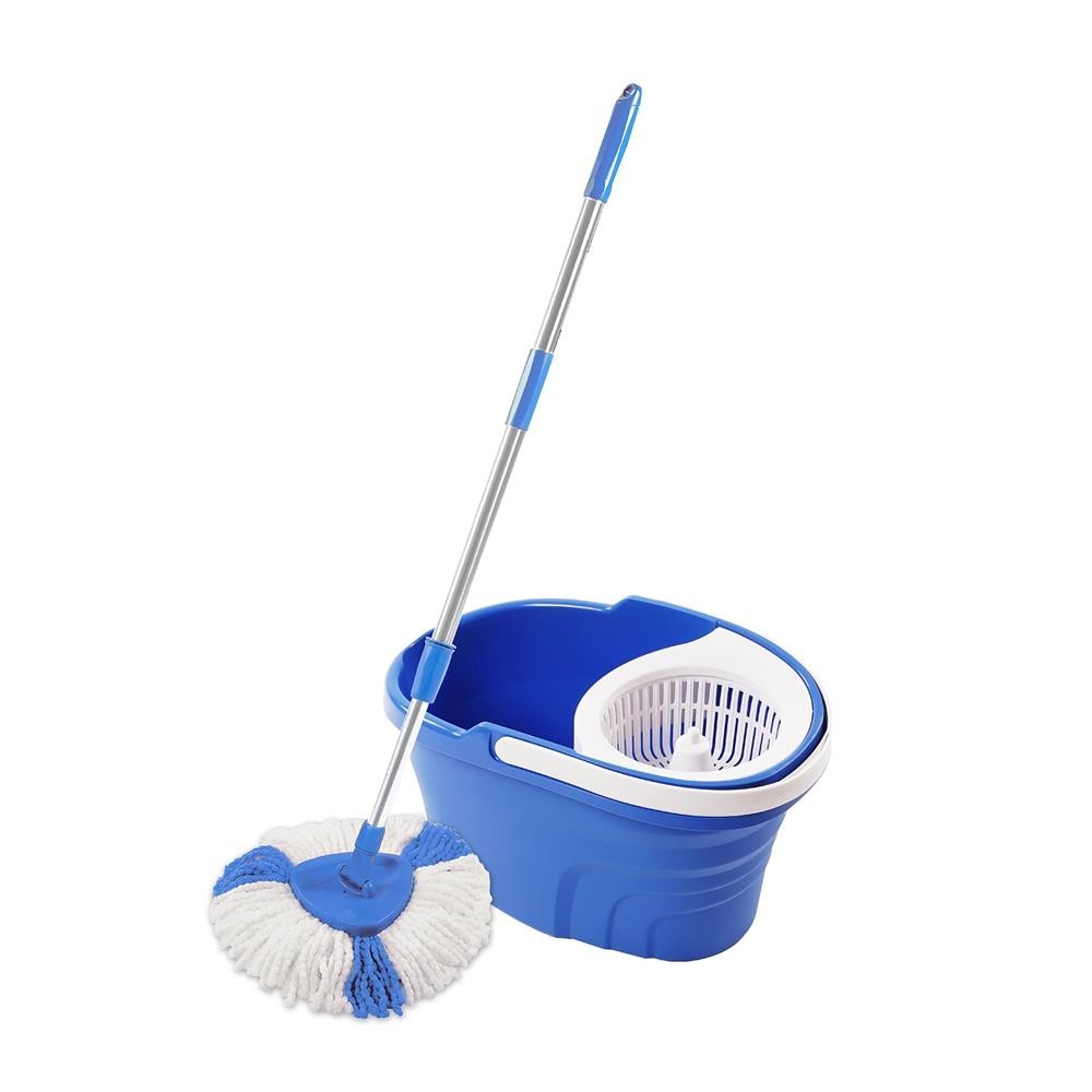 SWASH ชุดอุปกรณ์ถังปั่นพร้อมไม้ม็อบ HANDY สีฟ้า จัดส่งโดย HomePro