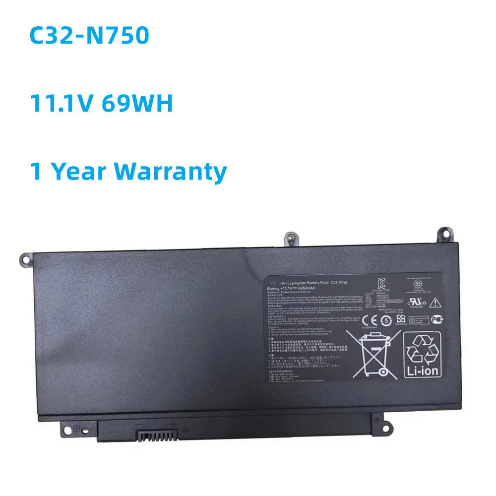 Laptop battery ASUS N750 N750J N750JK N750JK N750JK N750JV N750JV