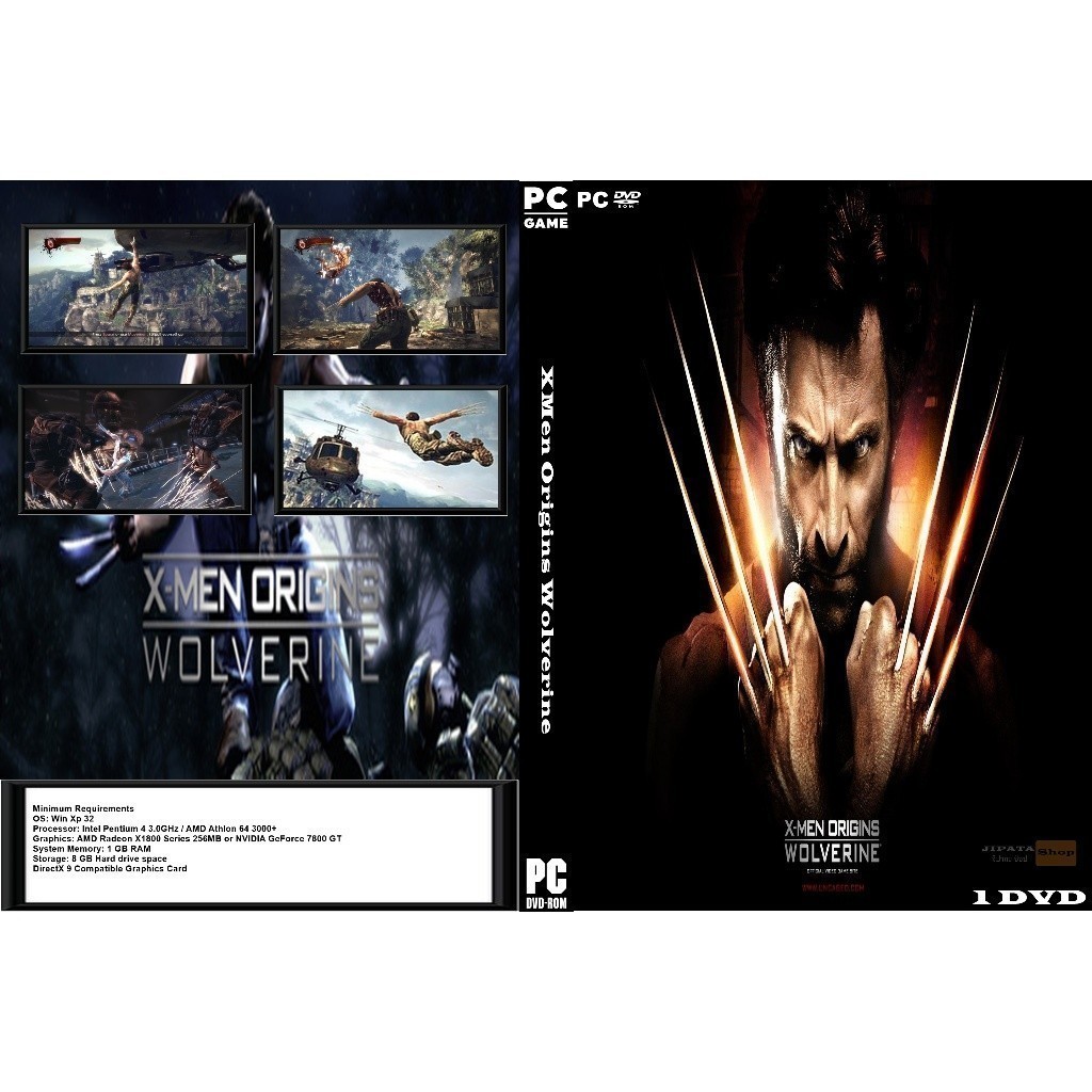 แผ่น Game PC XMen Origins Wolverine (1DVD)