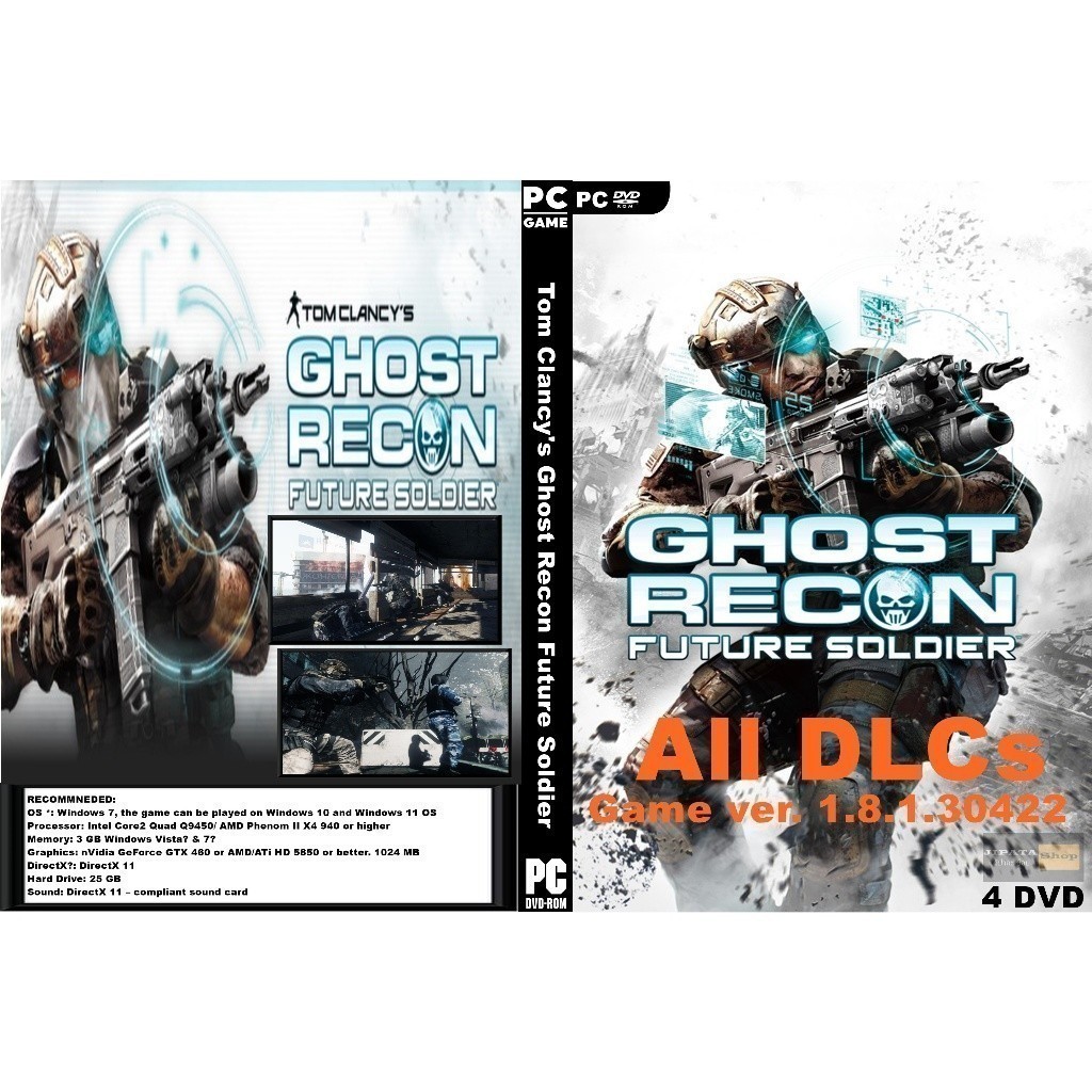 แผ่น Game PC Tom Clancy's Ghost Recon Future Soldier (4DVD)