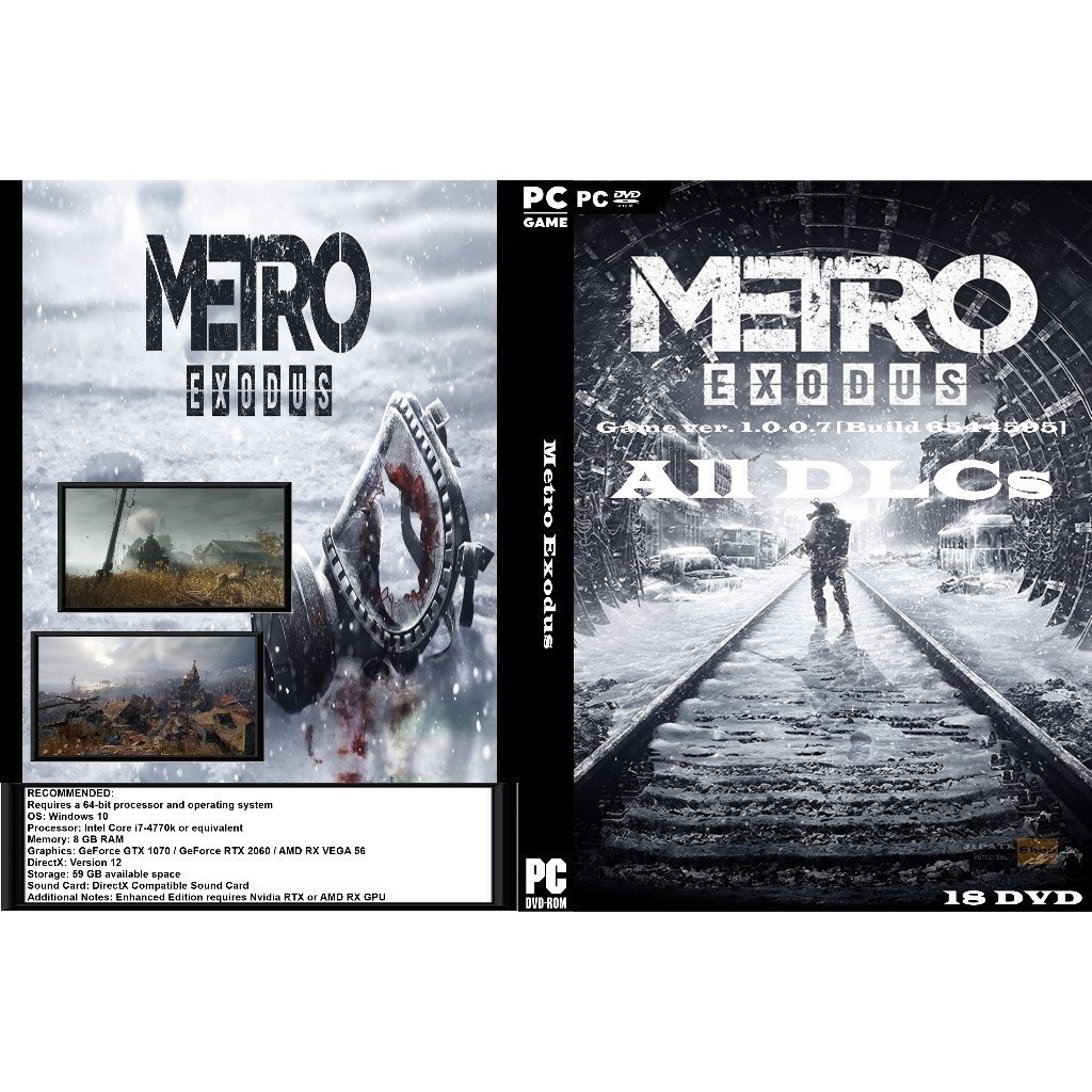 แผ่น Game PC Metro Exodus (18DVD)