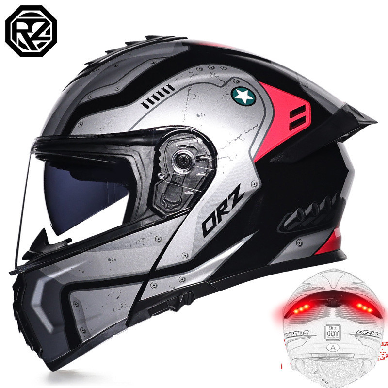 2023 ORZ  Evo Helmet Motorcycle full-face Double Lens Modular Helmets casco para moto certificado do