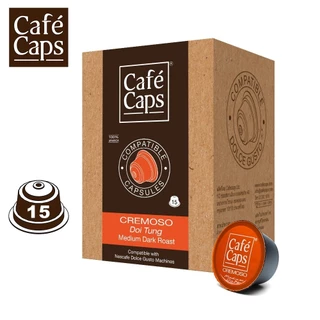 Dolce Gusto Compatible Coffee Capsule Cremoso (Doi Tung) - Cafecaps (1 Box X 15 Caps) | กาแฟแคปซูล อิตาเลียน
