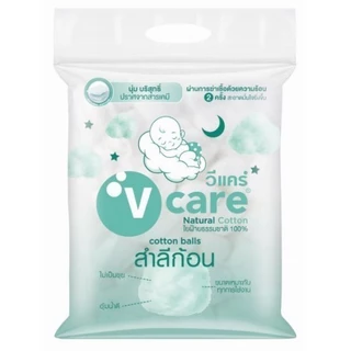 V CARE วีแคร์ สำลีก้อน แนชเชอรัล 450 กรัม