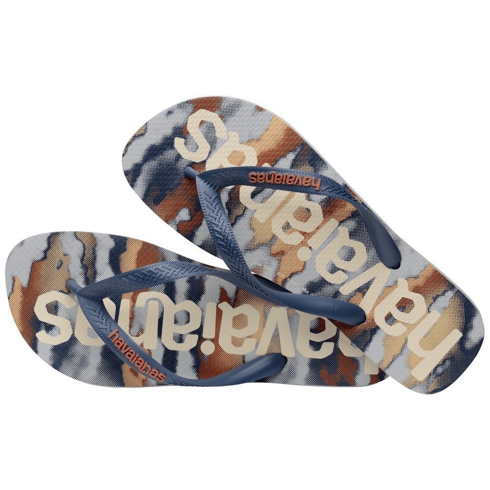 HAVAIANAS รองเท้าแตะผู้ชาย Top Logomania Fashion Flip Flop GREY 41484493498U_F3GYXX