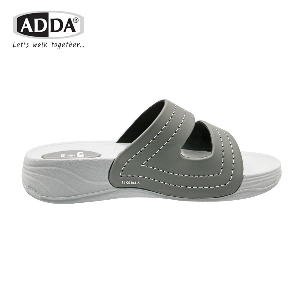 🔥ADDA 31K01 รองเท้าแตะ รองเท้าลำลอง สำหรับผู้หญิง แบบสวม รุ่น ไซส์ 4-7 สี ดำ เทา ฟ้า ชมพู แดง กรม น้ำตาล ม่วง Moontree